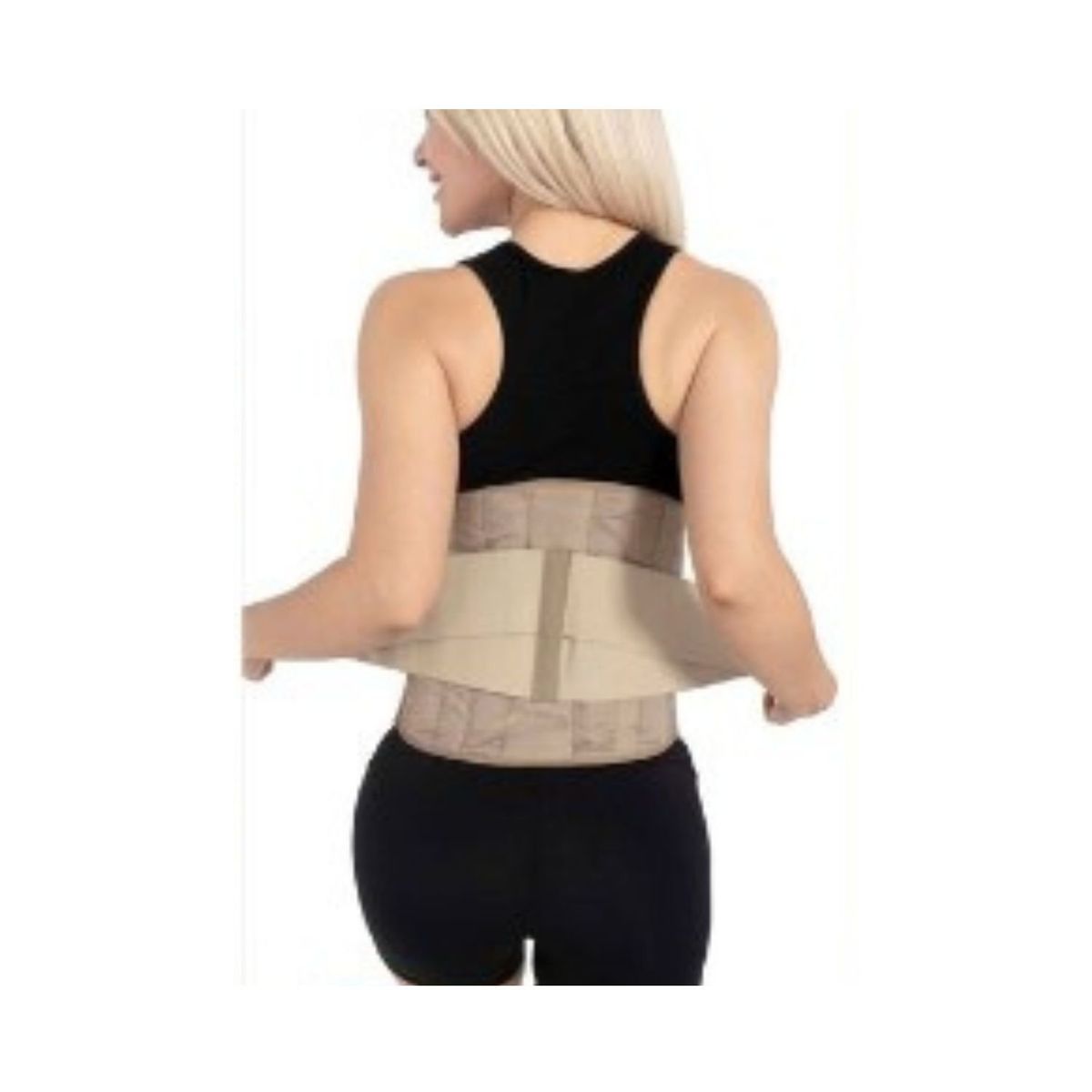 GENERICO - Faja Sacro Lumbar semirrigida Ortopedica Unisex - beige