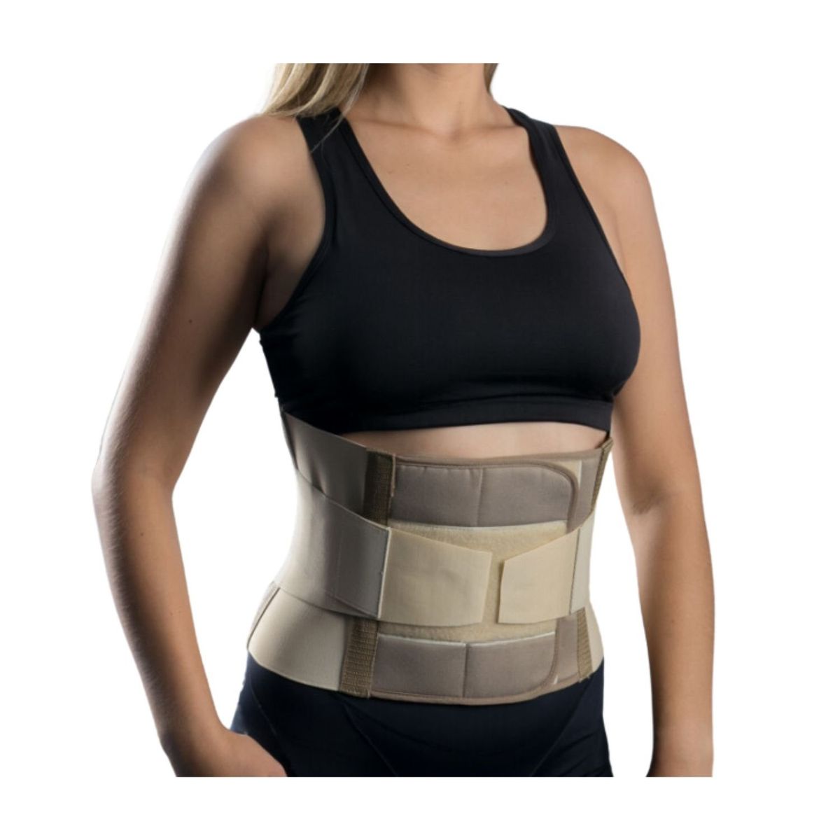 GENERICO - Faja Sacro Lumbar semirrigida Ortopedica Unisex - beige