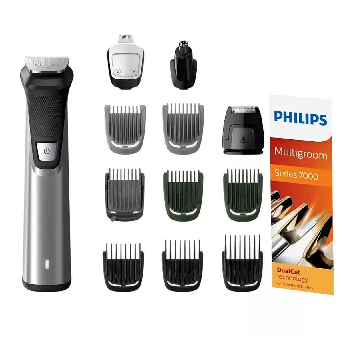 PHILIPS - Recortadora de vello facial corporal y cabello Philips MG7735-15