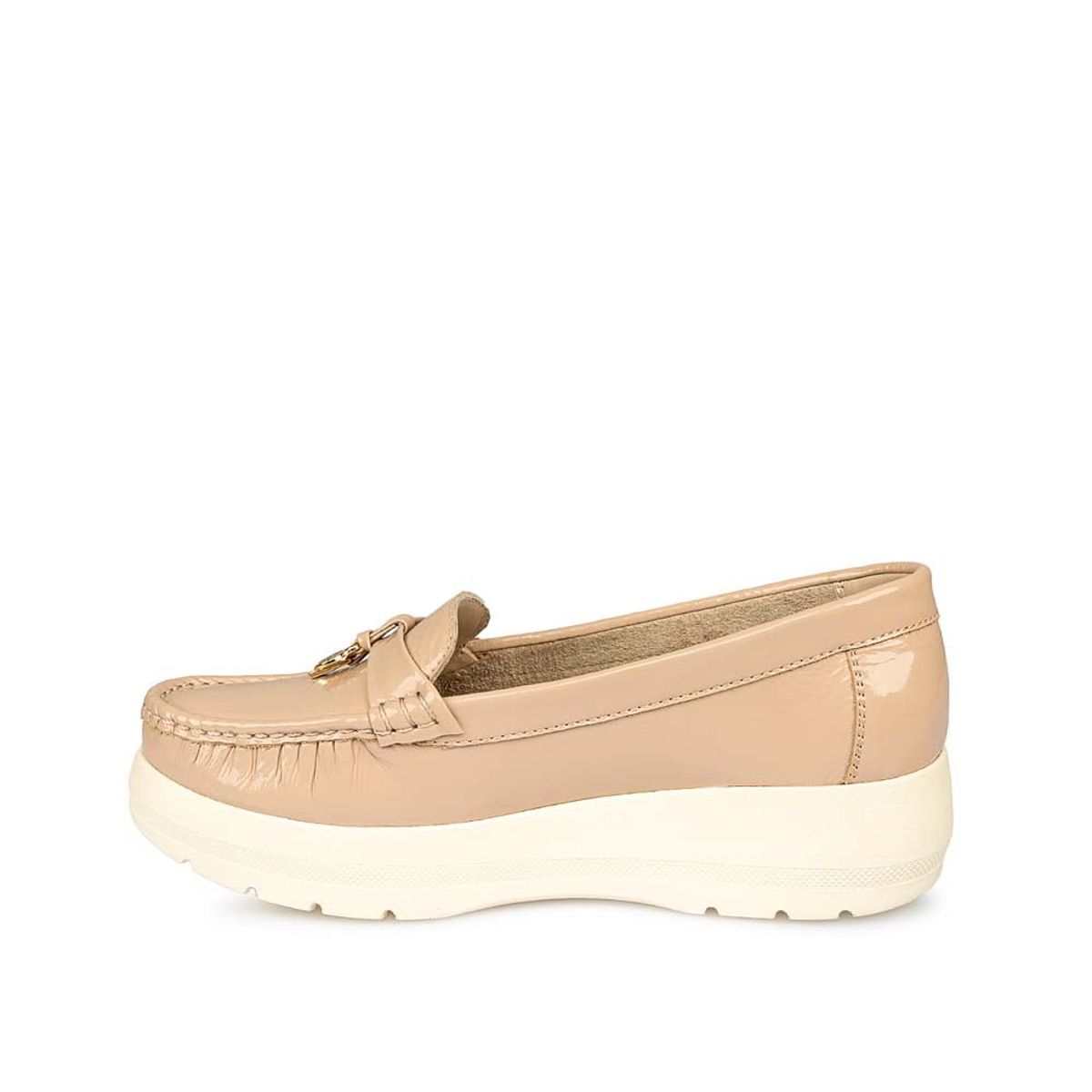 VIALE - Zapato Mocasín Casual DOM-2505 Palo Rosa Viale Cuero