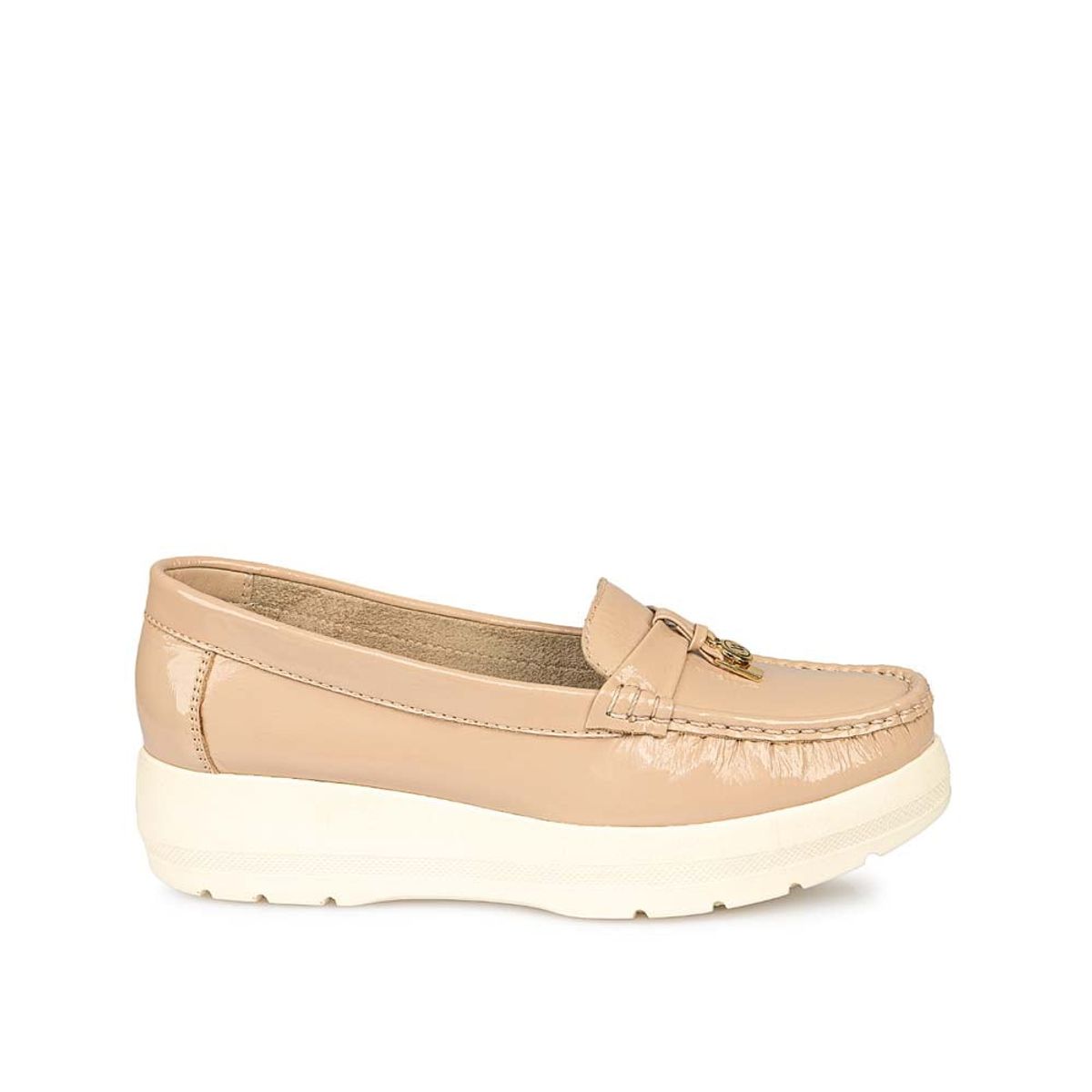 VIALE - Zapato Mocasín Casual DOM-2505 Palo Rosa Viale Cuero