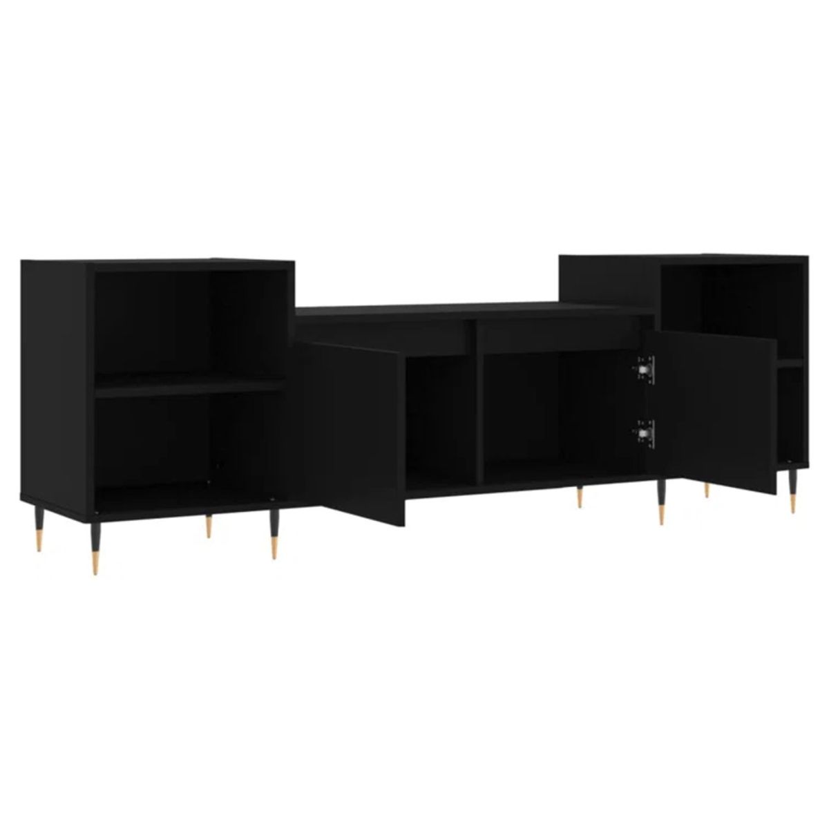 GENERICO - Muebles de TV 55 Teieri Negro R&R MUEBLES