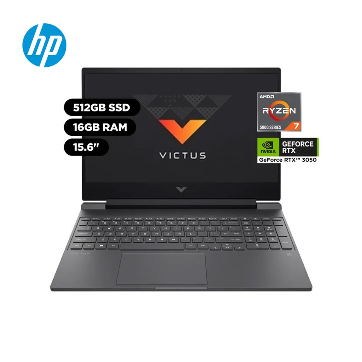 HP - Laptop HP VICTUS 15.6" FHD Ryzen™ 7 5800H 16GB RAM 512GB SSD RTX-3050 4GB 15-FB0125LA