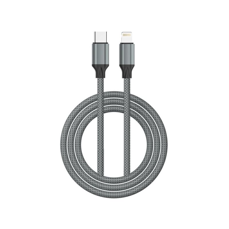 LDNIO - Cable Compatible con iPhone LC441I USB-C a Lightning 30w 1m Gris