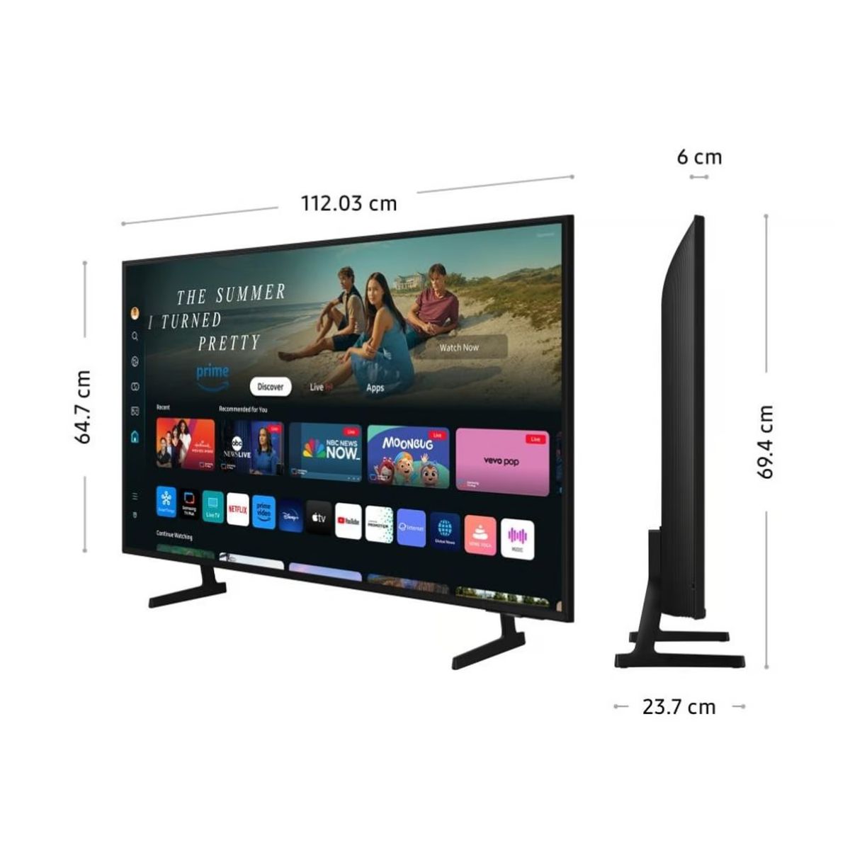 SAMSUNG - TV SAMSUNG 50" UN50DU7000  Crystal UHD 4K Smart TV (2024)