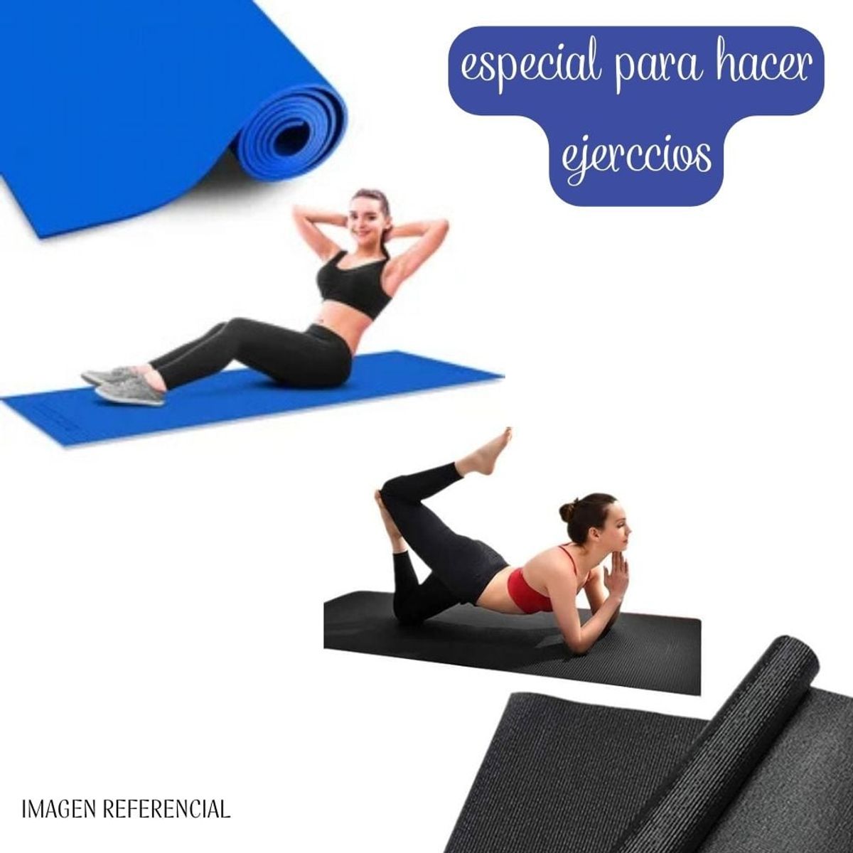 GENERICO - Mat de Yoga 7mm para hacer Ejercicios
