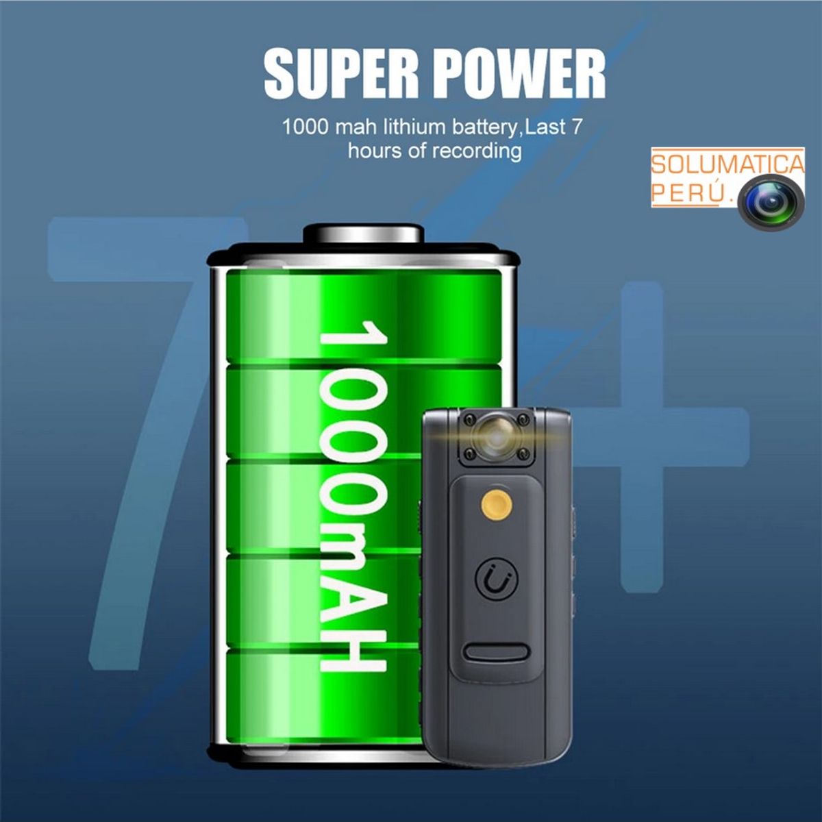 OEM - Mini camara FullHD - Girable Vision Nocturna - 8 Horas de video