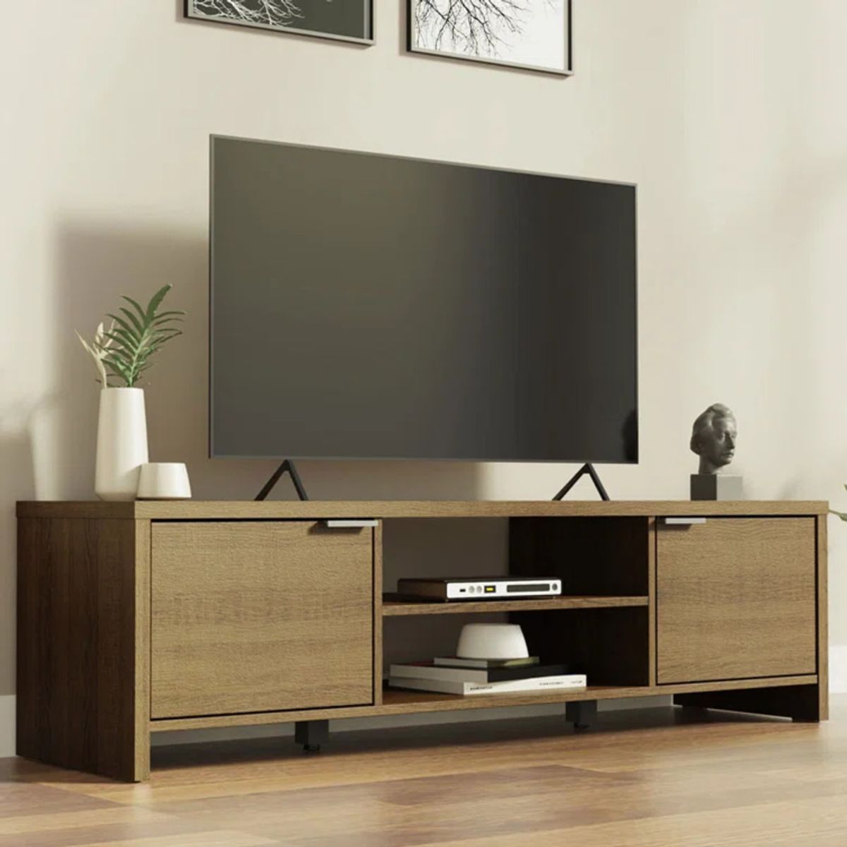 GENERICO - Muebles de TV 55 Isagi Marrón R&R MUEBLES