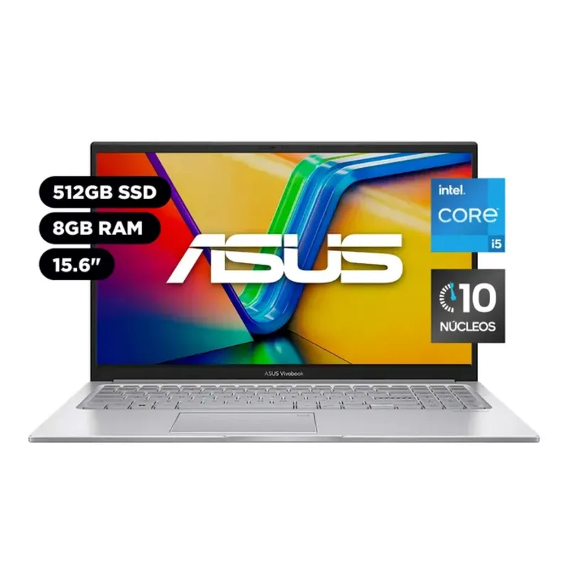 ASUS - Laptop Asus Vivabook X1504ZA-NJ339W Core I5 1235U 8gb 512gb 15.6 FHD Window 11 Home Plateado