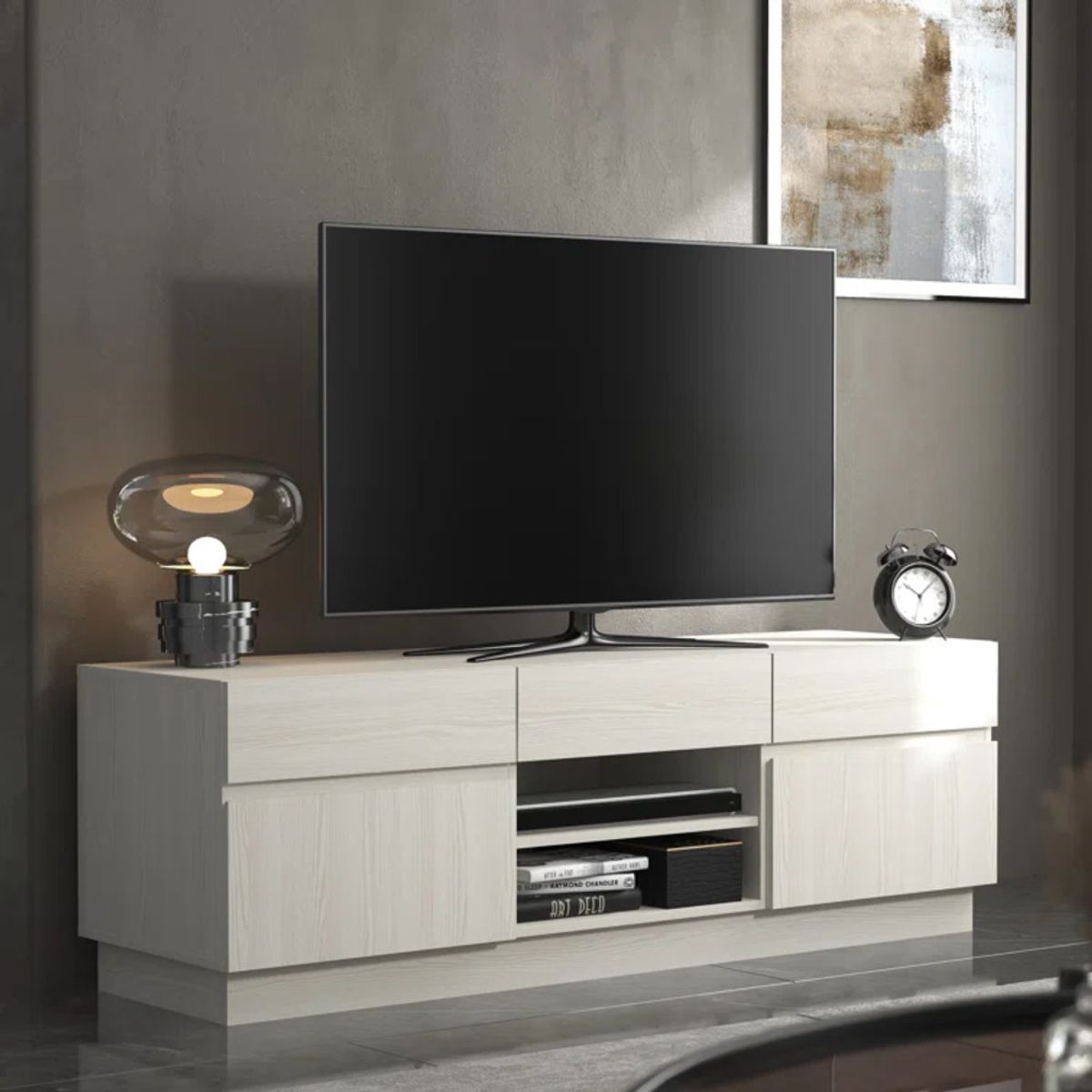 GENERICO - Muebles de TV 55 Okuhito Blanco R&R MUEBLES