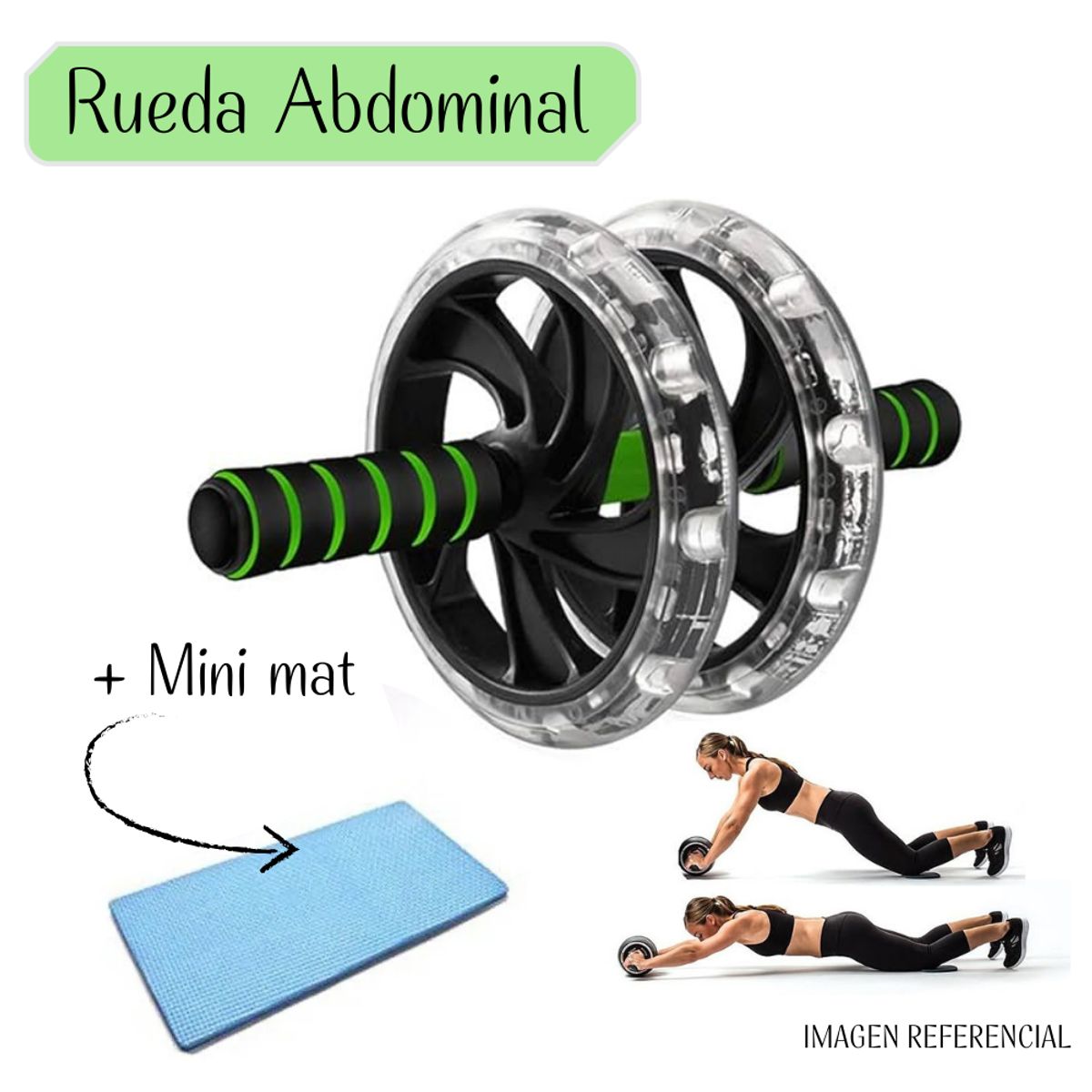GENERICO - Rueda Abdominal + Mini Mat