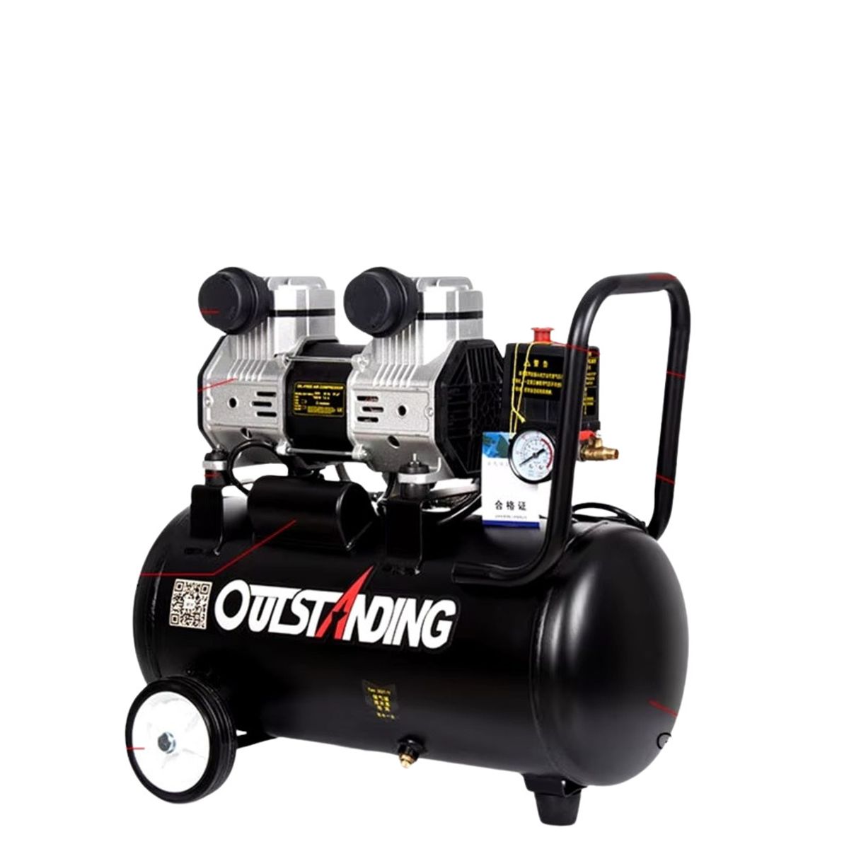 GENERICO - COMPRESORA OUTSTANDING 3HP/100 PSI/200L/MIN/2800 R/MIN   50L