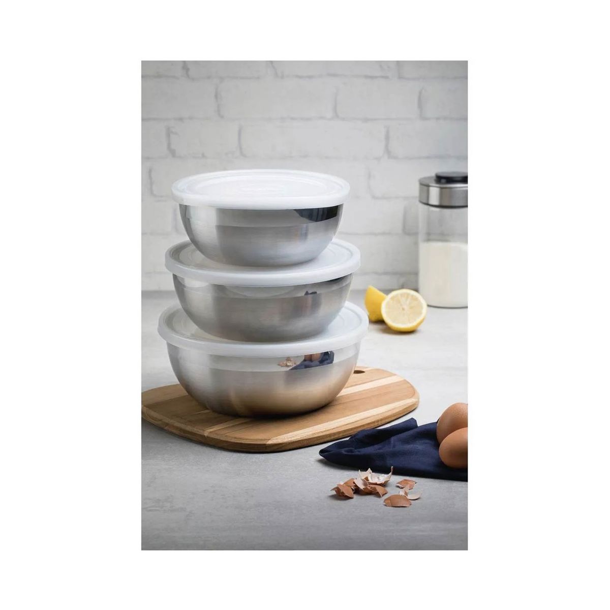 TRAMONTINA - Juego de Taper  TRAMONTINA X3 piezas  Redondo