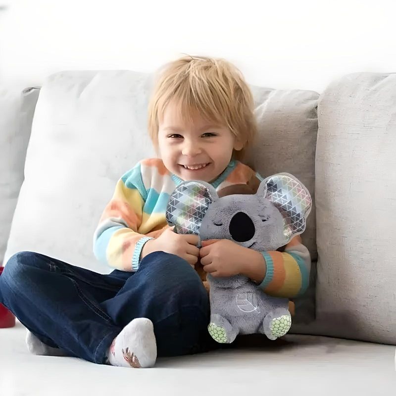 GENERICO - PELUCHE MUSICAL SENSORIAL RELAJANTE RESPIRA CON LUZ KOALA