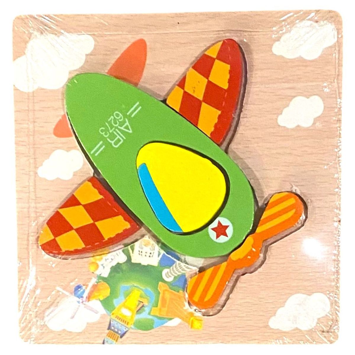 GENERICO - Rompecabezas de Madera de  Transporte Modelo 3