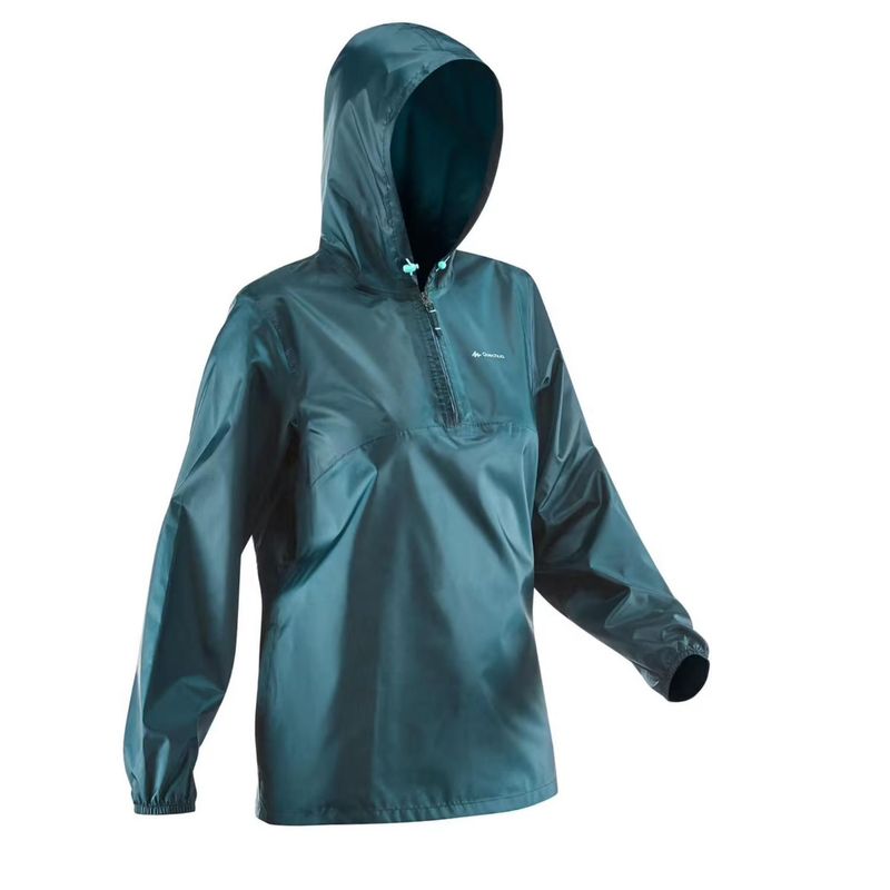 QUECHUA - Chubasquero de montaña y trekking Mujer Quechua Verde - S/M - Verde - S/M