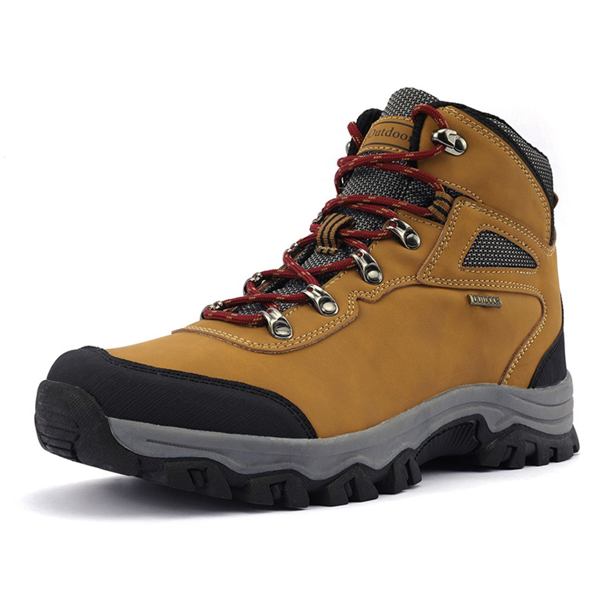 BLWOENS - Zapatos de trekking de invierno para hombres Zapatillas - Amarillo