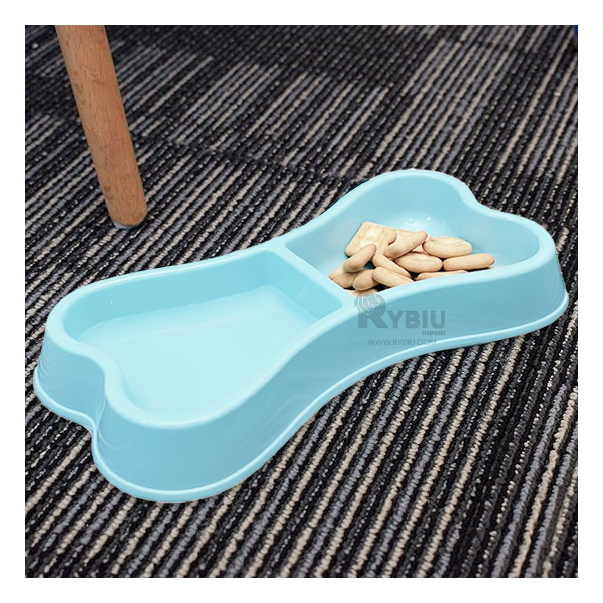 GENERICO - Plato Duo Compacto en Talla M en Celeste Y+Regalo Stickers