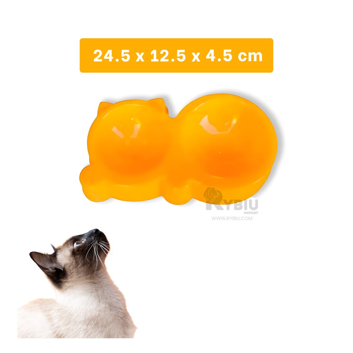 RYBIU IMPORT - Platillo Espacioso en M en Amarillo Y+Banderitas Adhesivas