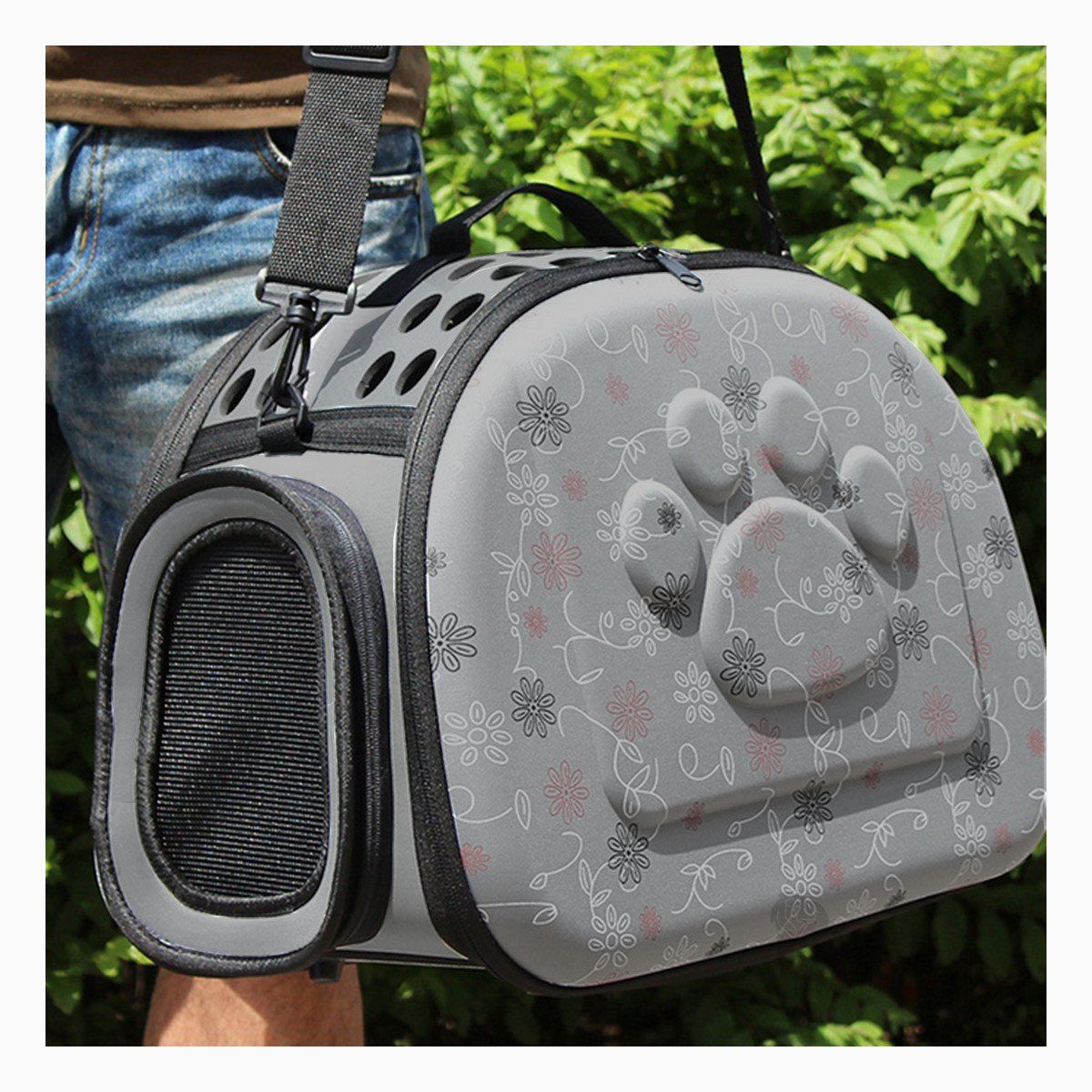 GENERICO - Transportador para Mascotas de Goma Plomo Y+Papel de Regalo