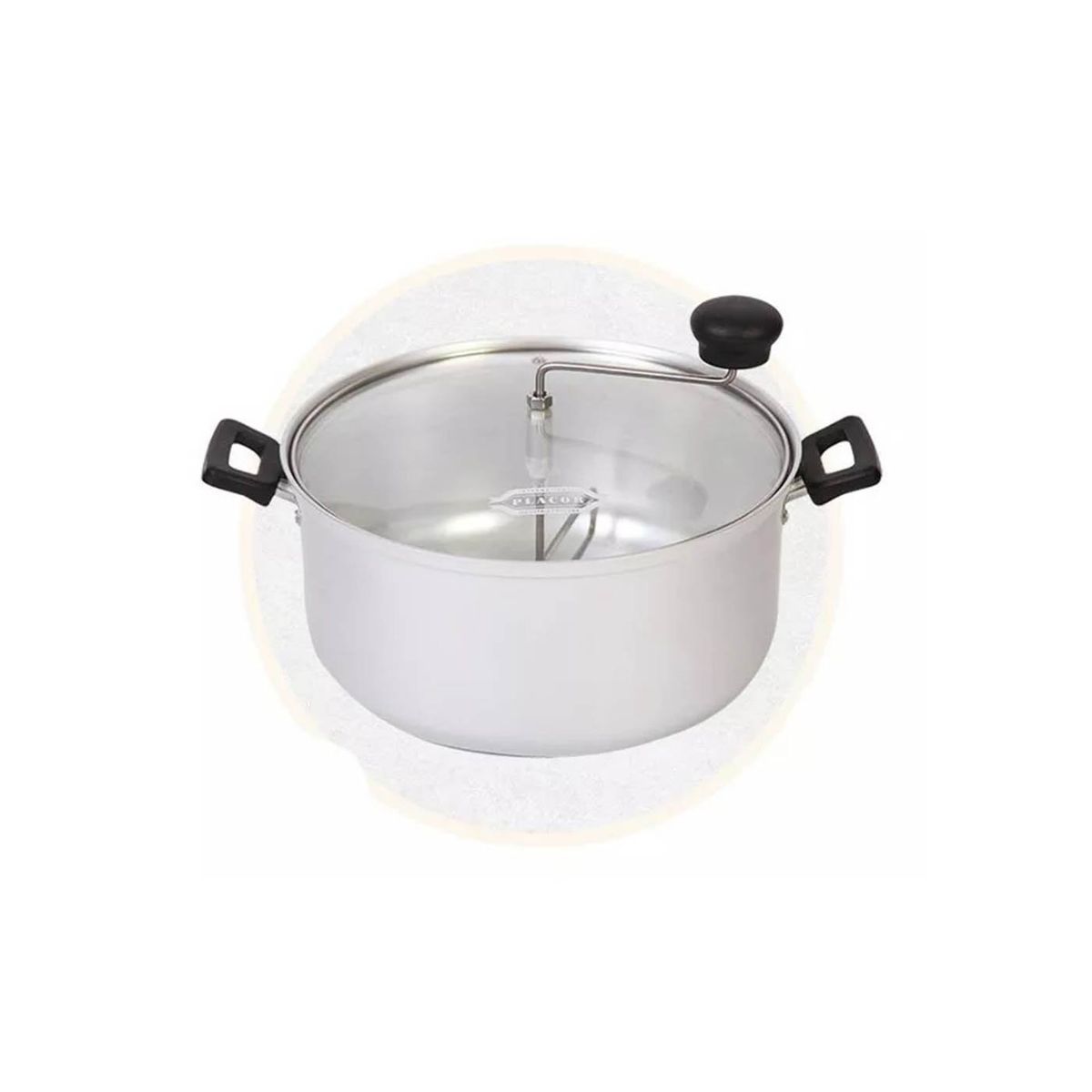 GENERICO - Olla Tostadora Porcorn Cancha Mani AluAnodizado 26cm