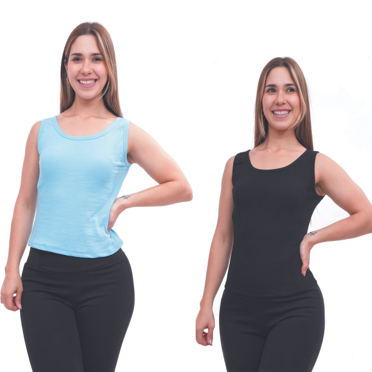 GENERICO - BIVIDI PACK X2 CELESTE Y NEGRO MUJER ONATIL