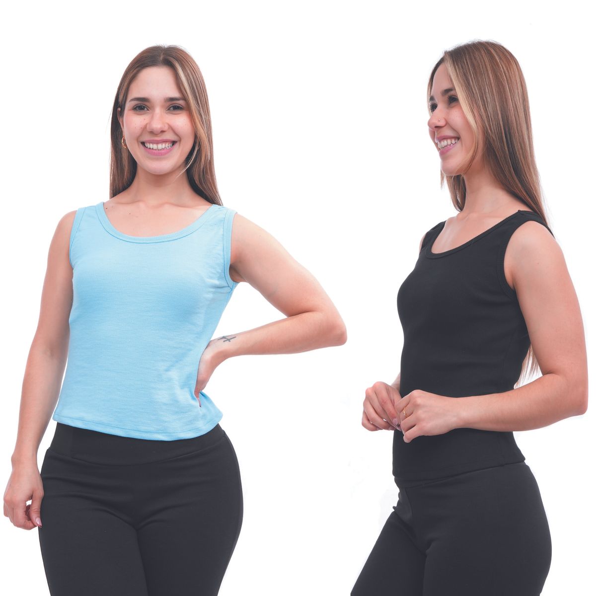 GENERICO - BIVIDI PACK X2 CELESTE Y NEGRO MUJER ONATIL