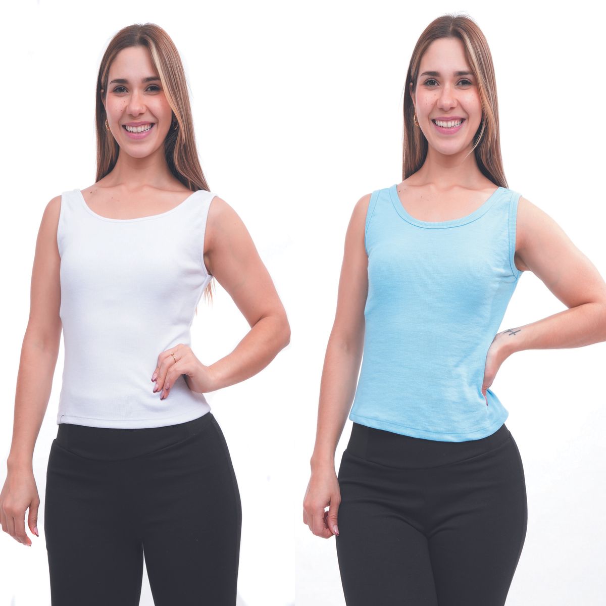 GENERICO - BIVIDI PACK X2 BLANCO Y CELESTE MUJER ONATIL