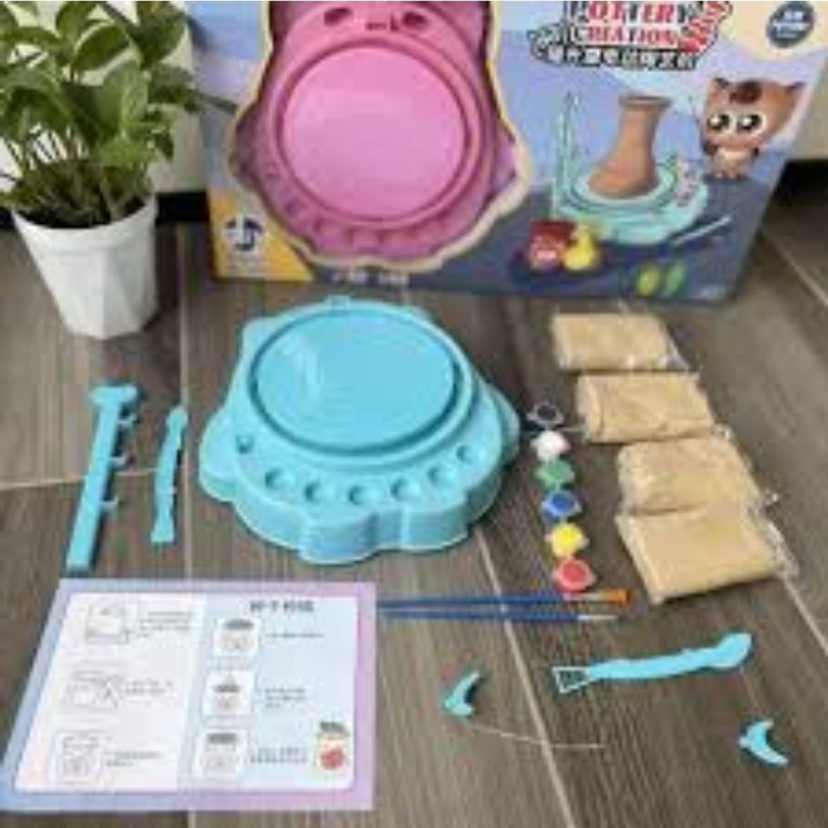 GENERICO - MAQUINA DE ARCILLA CELESTE