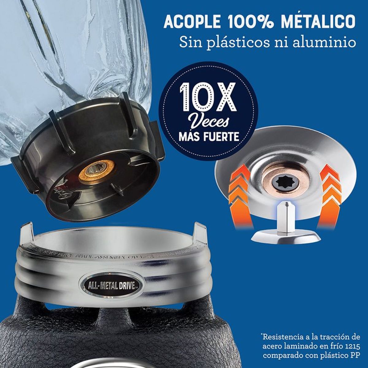 OSTER - Licuadora OSTER PRO 1000W 1 vel + pulsador BLSTBPST