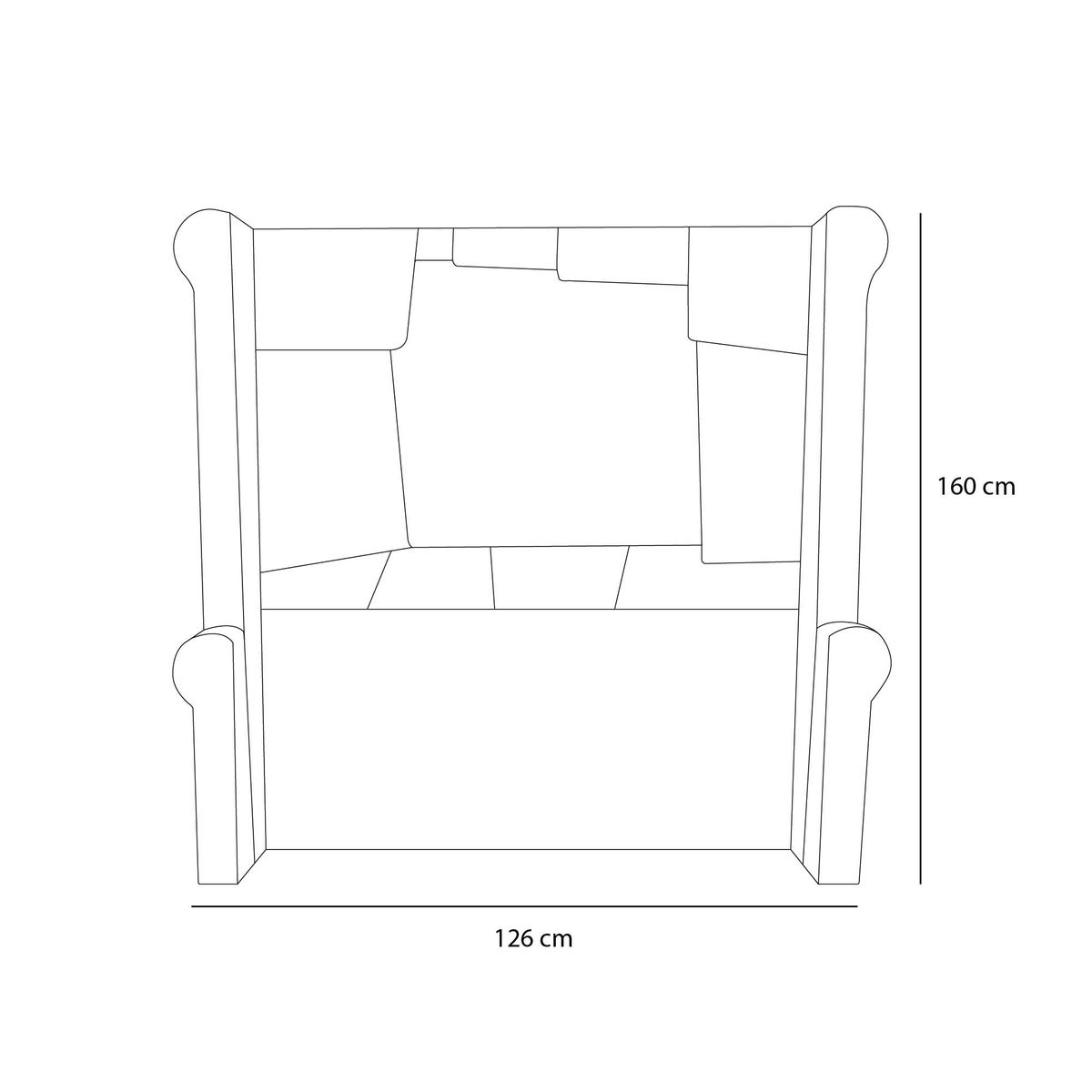 BARAKA HOME - Cabecera Signature Pontevedra 1.5 Plz - Beige claro