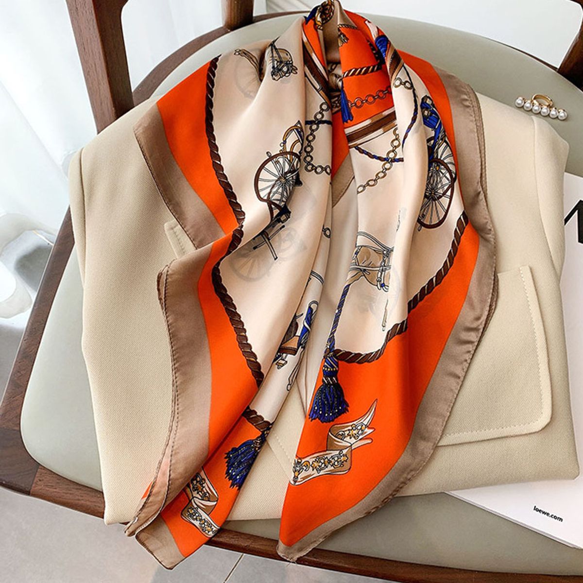 KAST PE - Pañoleta Bandana Pañuelo Evelisse de 70x70cm