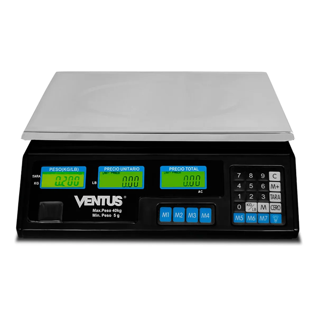 VENTUS - Balanza Digital de Mesa 40kg Ventus B-40 120x340x320mm
