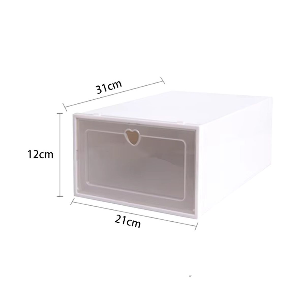 GENERICO - PACK 12 UNIDADES ORGANIZADOR DE ZAPATO CAJA ORGANIZADORA VERDE