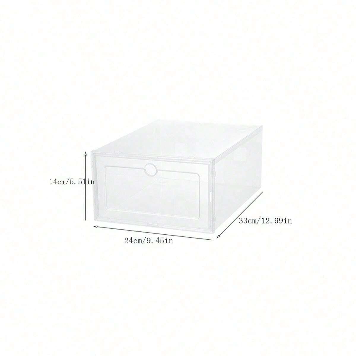 GENERICO - PACK 3 UNIDADES ORGANIZADOR DE ZAPATO CAJA ORGANIZADORA ROSA