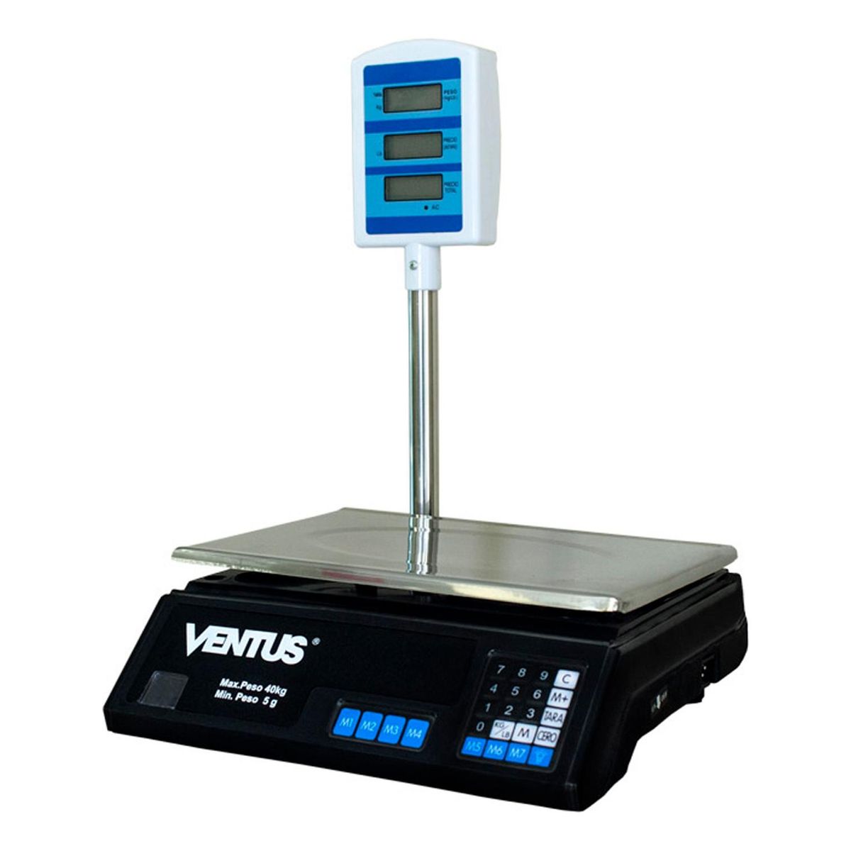 VENTUS - Balanza Digital con Torre 40kg Ventus B-40T 340x320x460mm