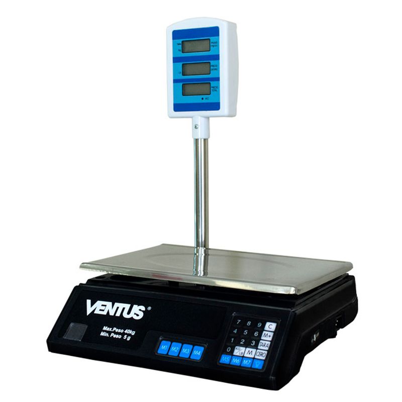 VENTUS - Balanza Digital con Torre 40kg Ventus B-40T 340x320x460mm