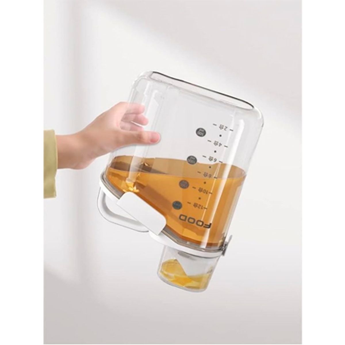 WELL BEING - Organizador recipiente de alimentos transparente 2000ml