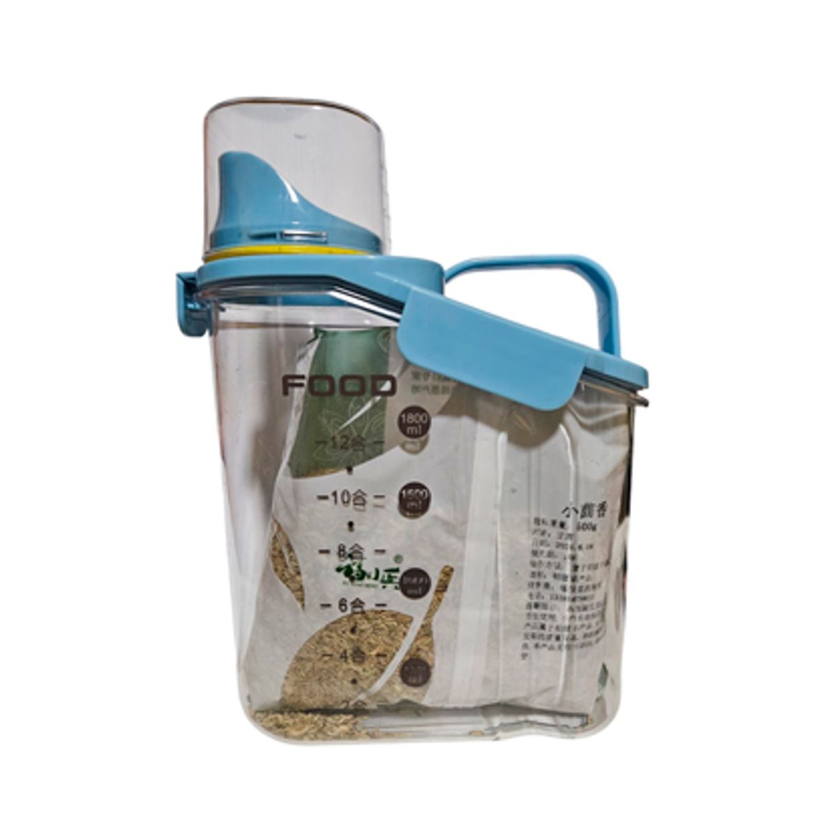 WELL BEING - Organizador recipiente de alimentos transparente 2000ml