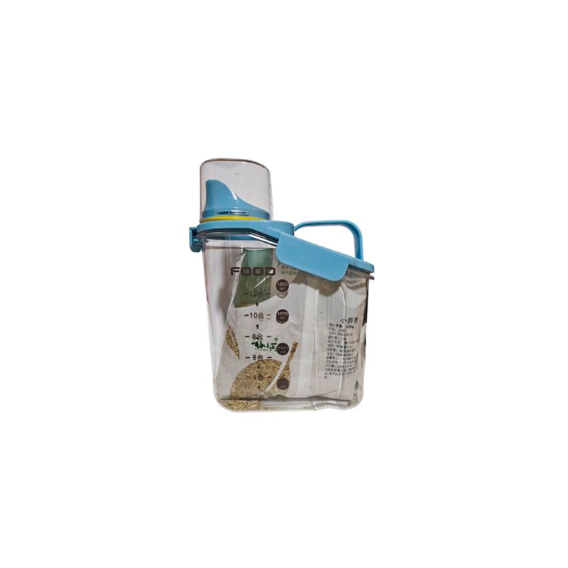 WELL BEING - Organizador recipiente de alimentos transparente 2000ml
