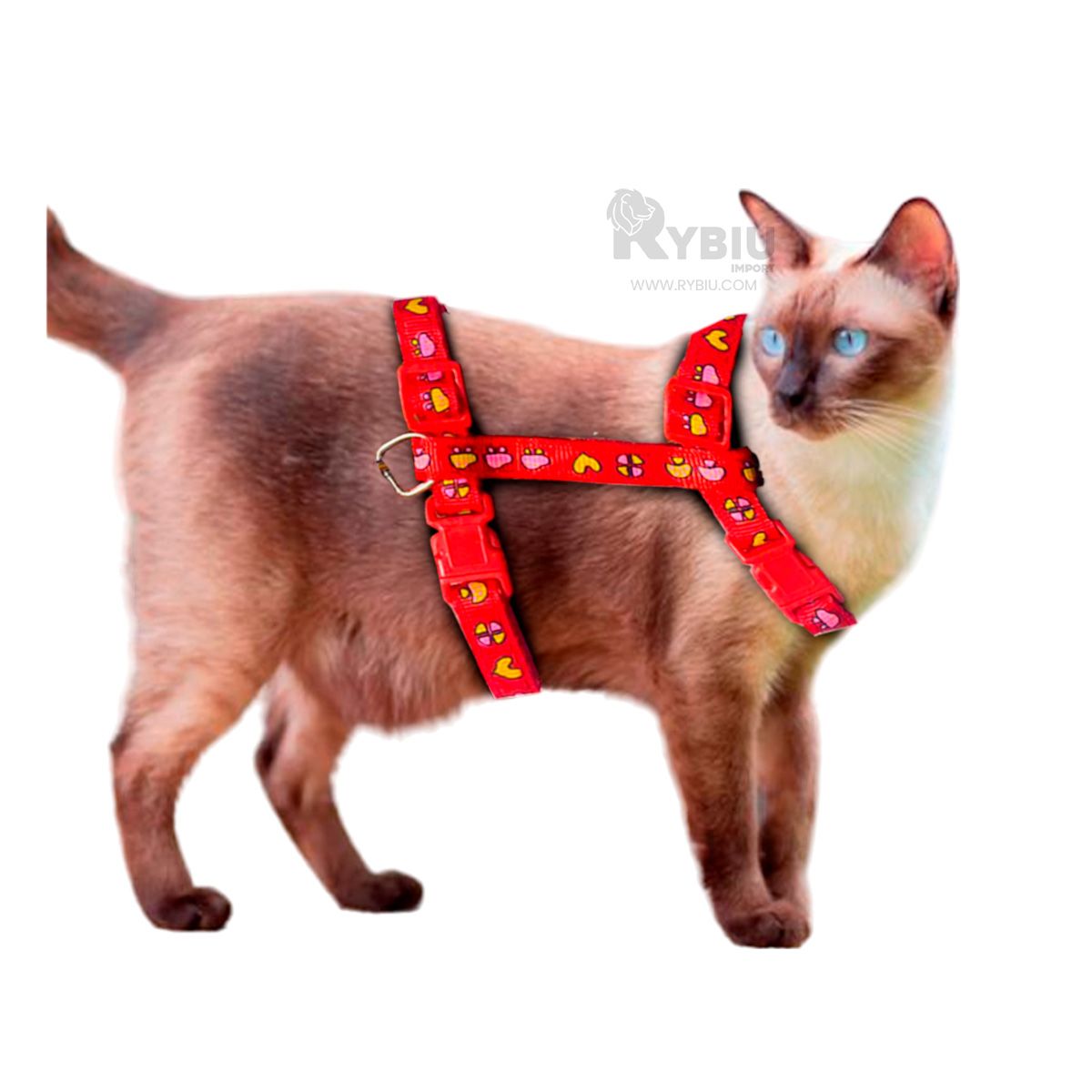 RYBIU IMPORT - Pechera de Seguridad para Conejo en Rojo Y+Post-it adhesivos