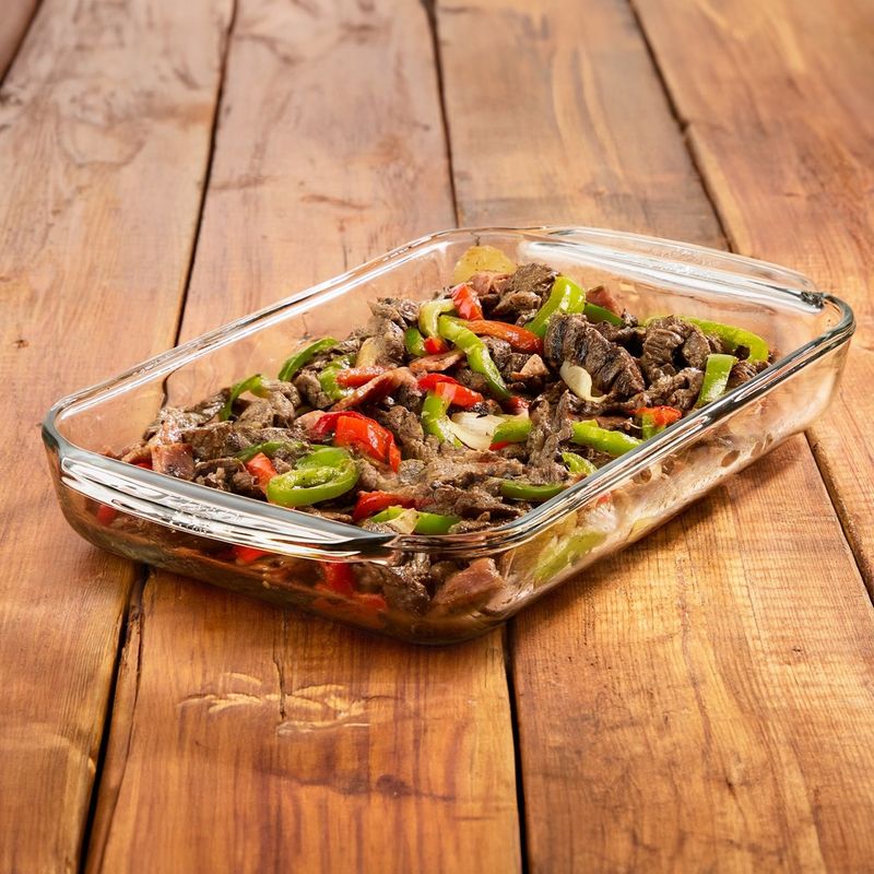 PYR O REY - Bandeja Rectangular para Hornear 36.4 cm. x 18.6 cm.