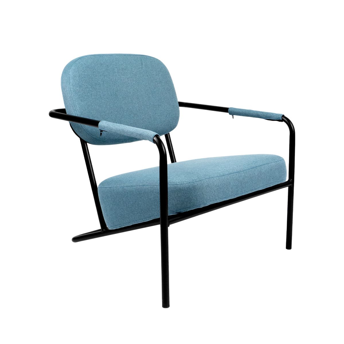 XION - Sillón Moderno Para Sala Tapizado Azul - Nirvana