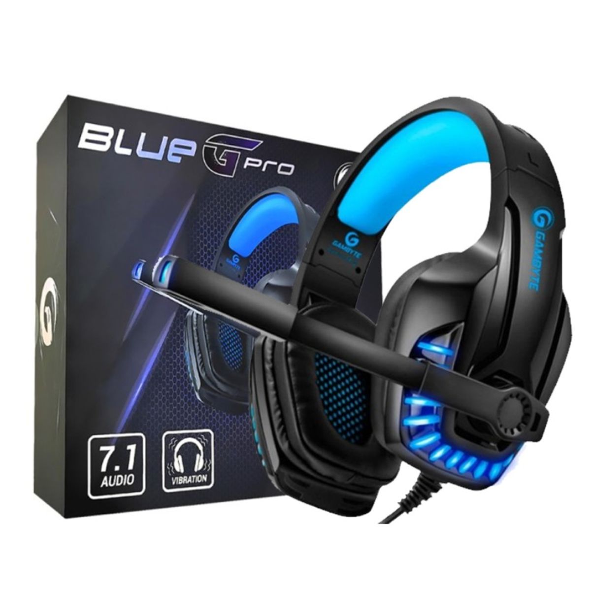 GAMBYTE - Audifono Gamer Gambyte G Pro Color Blue 7.1 Con Microfono Usb
