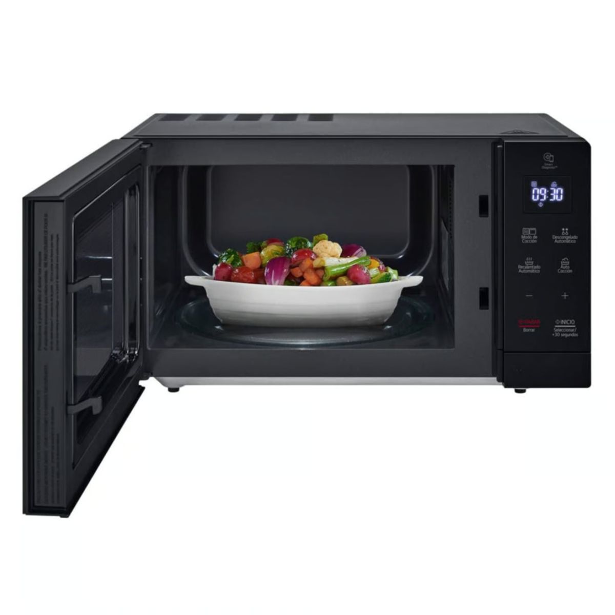 LG - Horno Microondas LG MH7032JAS EasyClean con Dorador 30L Negro