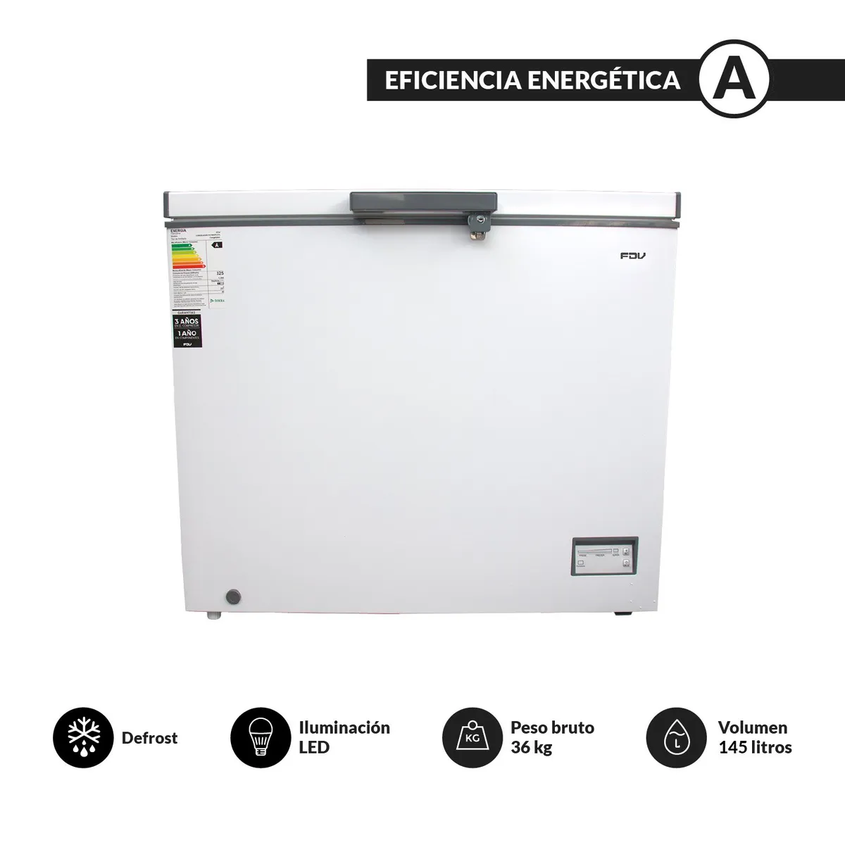 FDV - Congelador Horizontal Blanco 145 L FDV