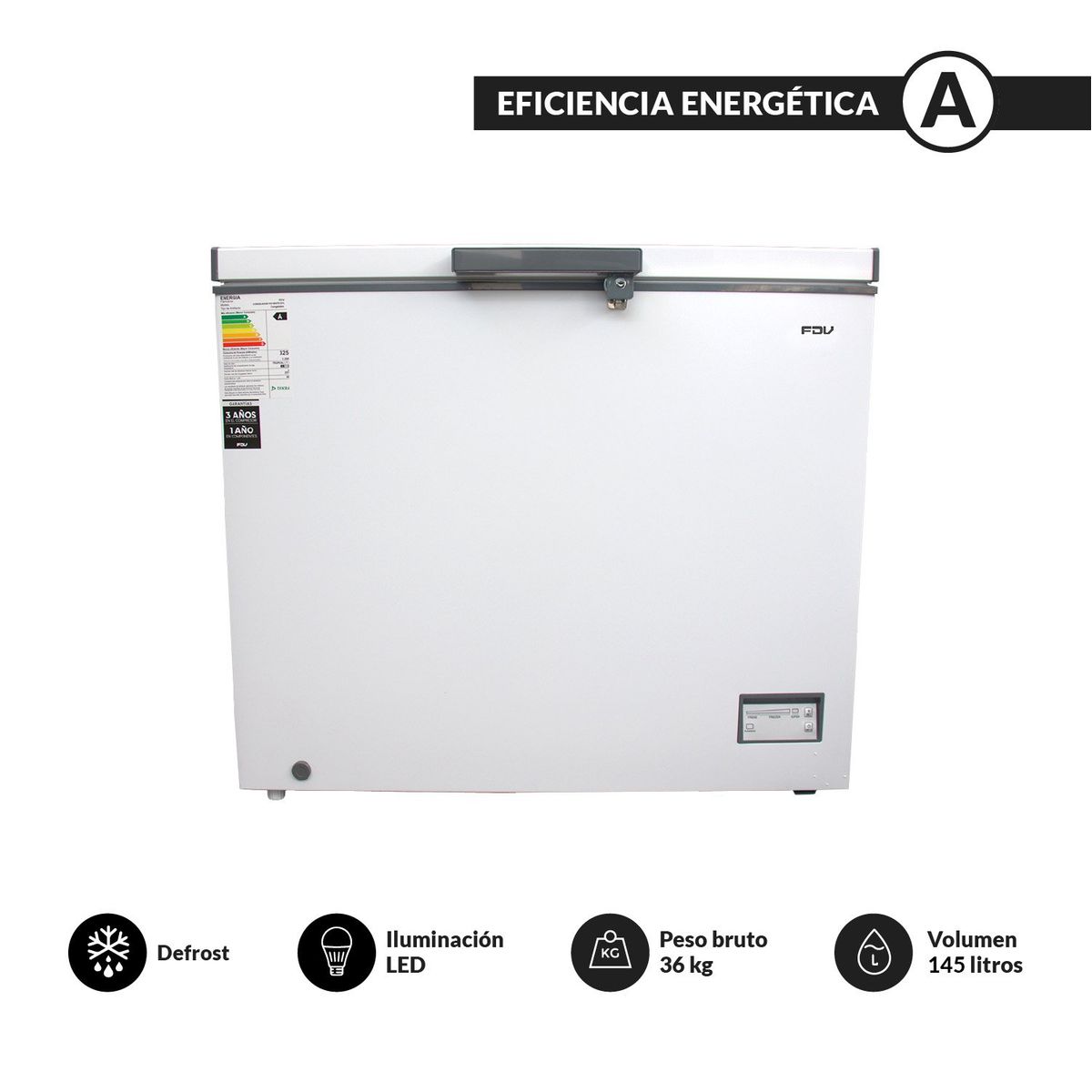 FDV - Congelador Horizontal Blanco 145 L FDV