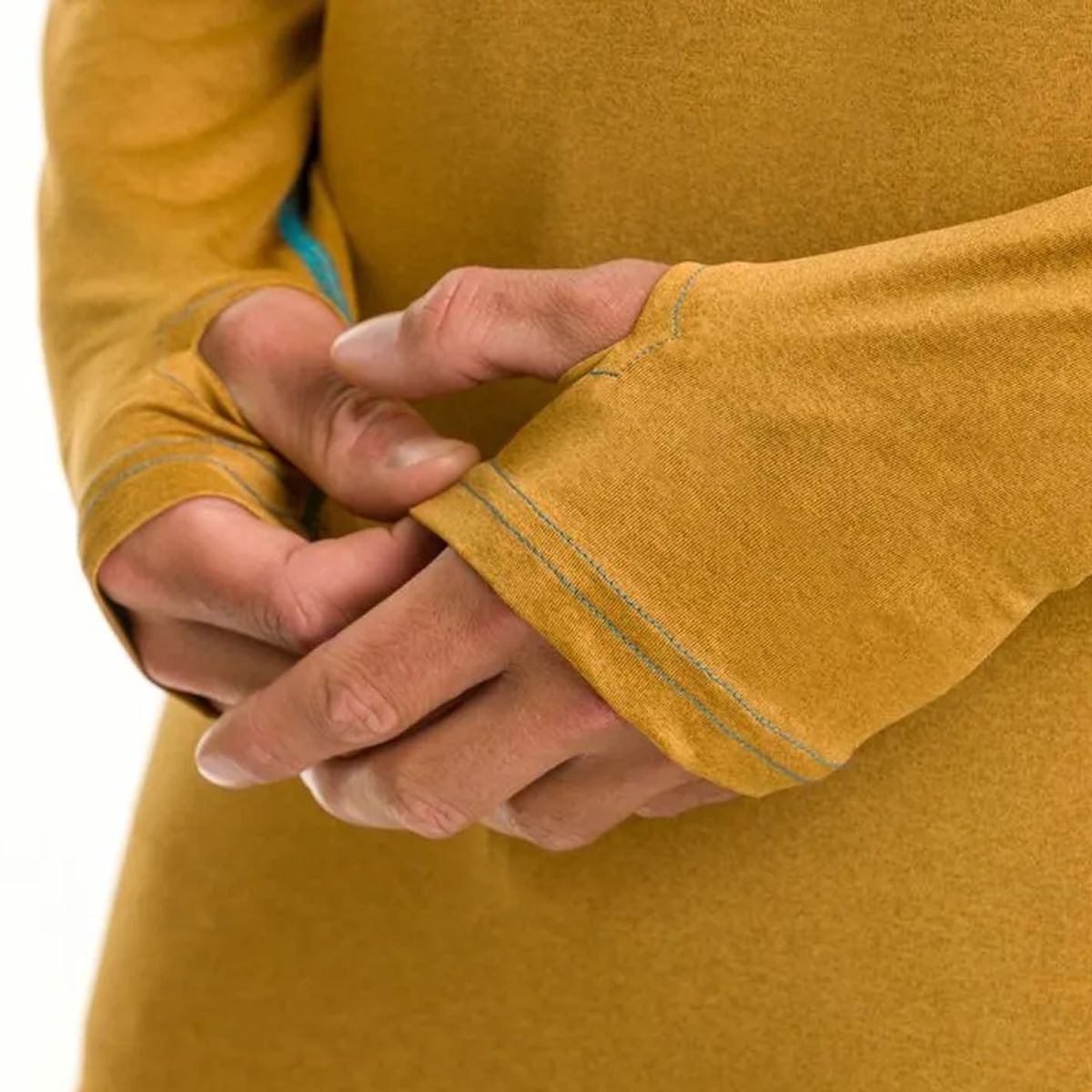 HARDWORK - POLERA DRY FIT HW SPX MANGA LARGA HOMBRE MUSTARD