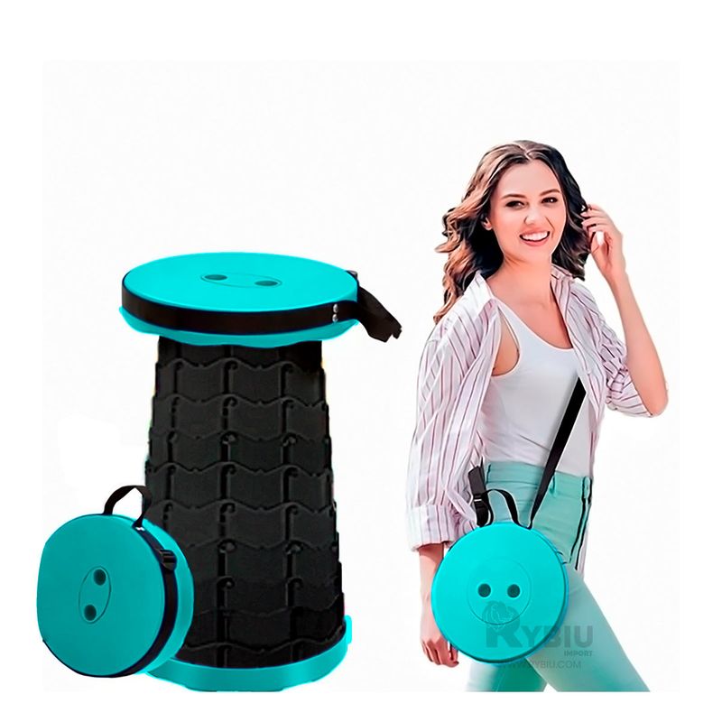 GENERICO - Silla Plegable de 1 Seguro Portatil en Color Turqueza