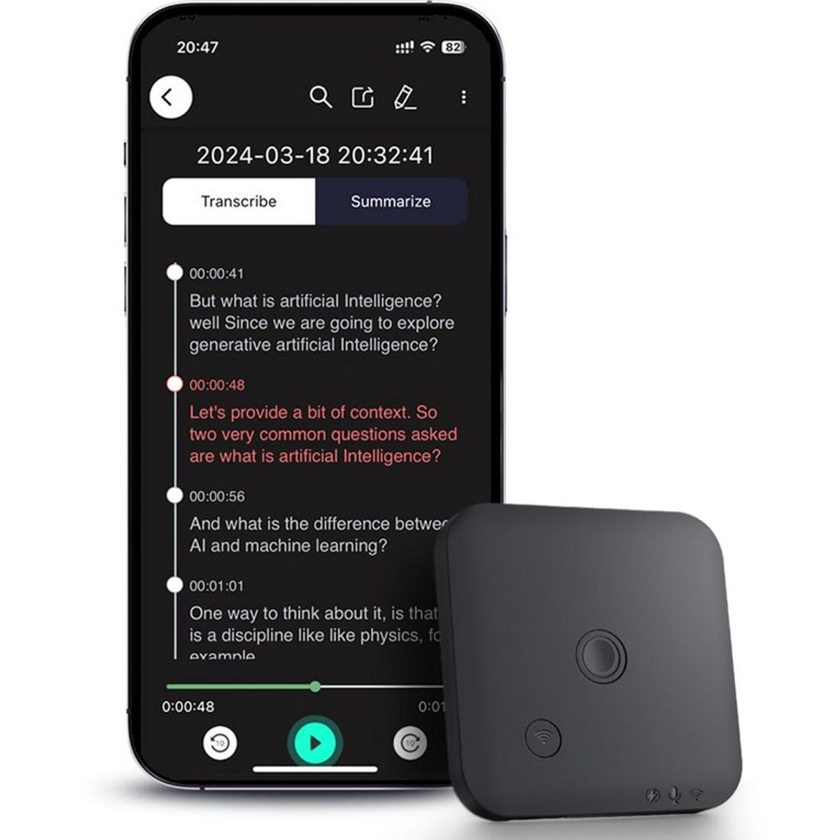 OEM - Grabadora De Llamadas y Voz - Con inteligencia Artificial - Magnetico